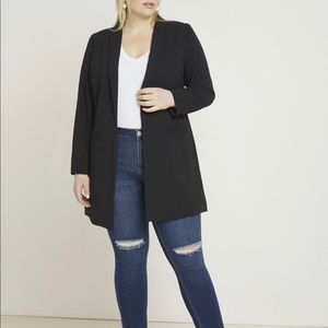 NWT Eloquii Long Essential Blazer With Pockets Size 22